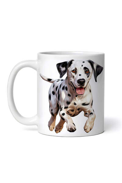 OEM Cană albă personalizată, Dalmațian alergător, INOVATIX®. 330ml