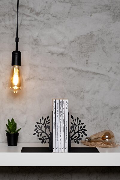 elfmetal Decorative Metal Book Holder with Tree of Life Figure Book Support H...