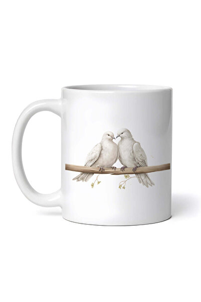 OEM Personalized White Mug, Dpi White Doves, Inovatix®. 330ml