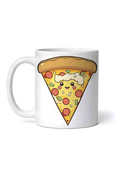 OEM Εξατομικευμένη Λευκή Κούπα, Τραγανή Φέτα Πίτσας, Inovatix®. 330ml