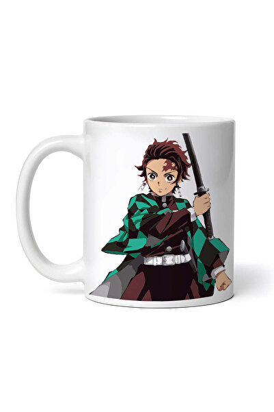 OEM Cană albă personalizată, Demon Slayer Tanjiro Kamado gata de luptă, INOVA...