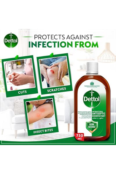 Dettol Antiseptic Antibacterial Disinfectant Liquid 750
