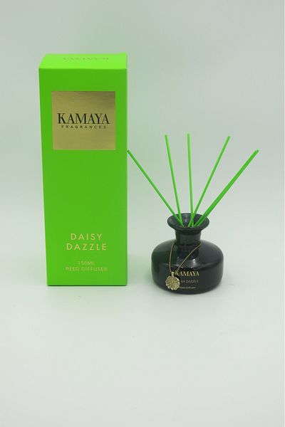 Kamaya Daisy Dazzle 150 ml Reed Diffuser With Metal Charm Refill With Two Sets Of Reeds