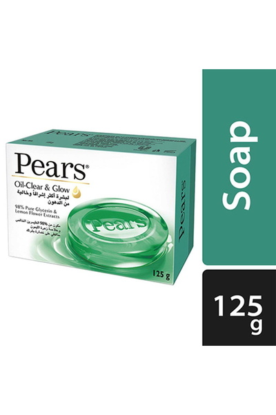Pears صابون زيتي شفاف ومشرق بالجلسرين وزهرة الليمون 125