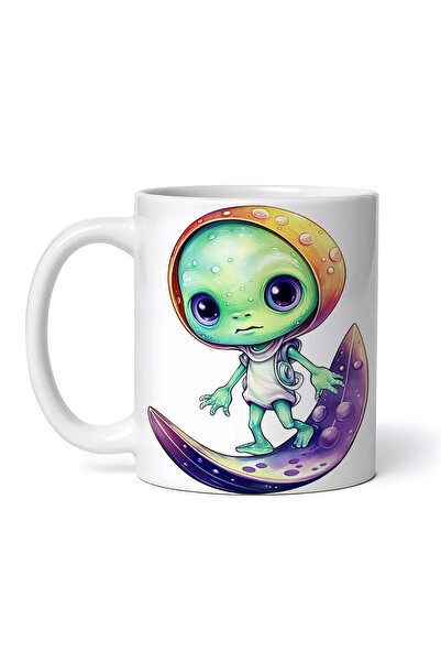 OEM Cană albă personalizată, Caminus Extraterestru, INOVATIX®. 330 ml