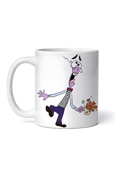 OEM Cană albă personalizată, Fear Inside Out Disney, INOVATIX®. 330 ml