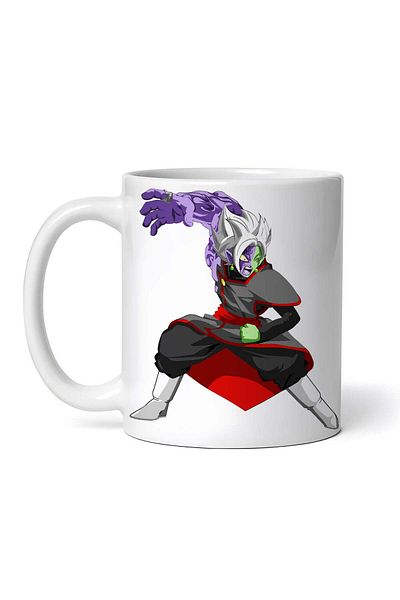 OEM Personalized White Mug, Dragon Ball Zamasu Strength Of Nerves, Inovatix®. 330ml