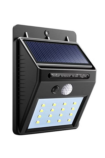 rexa Led Solar Sensor Wall Light Black 40 X 10 X 10cm