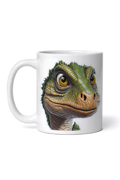 OEM Εξατομικευμένη λευκή κούπα, Dinosaur Wirm, INOVATIX®. 330ml