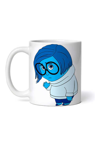 OEM Cană albă personalizată, Disney Inside Out Sadness, INOVATIX®. 330 ml
