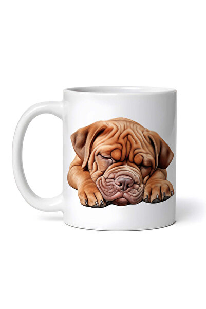 OEM Εξατομικευμένη λευκή κούπα, Dogue de Bordeaux, INOVATIX®. 330 ml