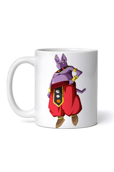 OEM Personalized White Mug, Dragon Ball Champa Levitating, Inovatix®. 330 ml