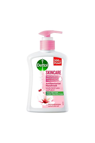 Dettol Handwash Liquid Soap Skincare Pump Rose & Sakura 200