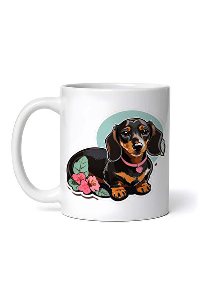 OEM Εξατομικευμένη Λευκή Κούπα, Ντάξχουντ με Μενταγιόν, Inovatix®. 330ml