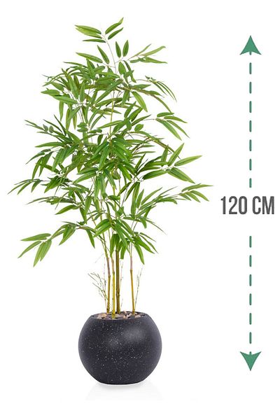 Generic Artificial bamboo tree (4 branches) with a round plastic stand