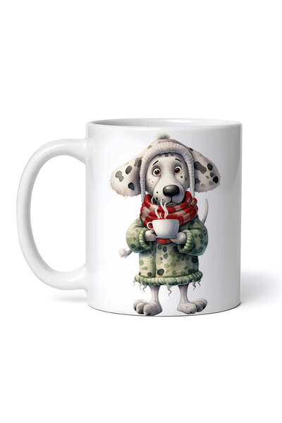 OEM Εξατομικευμένη Λευκή Κούπα, Ζεστός Καφές Δαλματίας, Inovatix®. 330ml