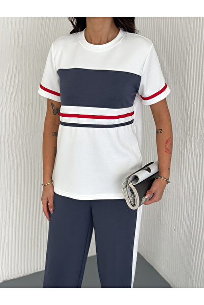 sportiness GARNİLİ ŞERİT DETAYLI MODAL KUMAŞ EŞOFMAN TAKIM