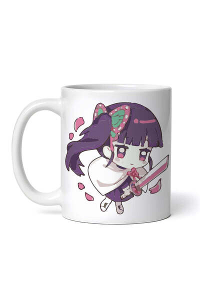 OEM Cana albă personalizată, Demon Slayer Kanao Tsuyuri, INOVATIX®. 330 ml