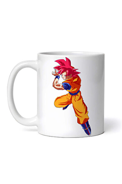 OEM Cană albă personalizată, eroul Dragon Ball Goku, INOVATIX®. 330ml