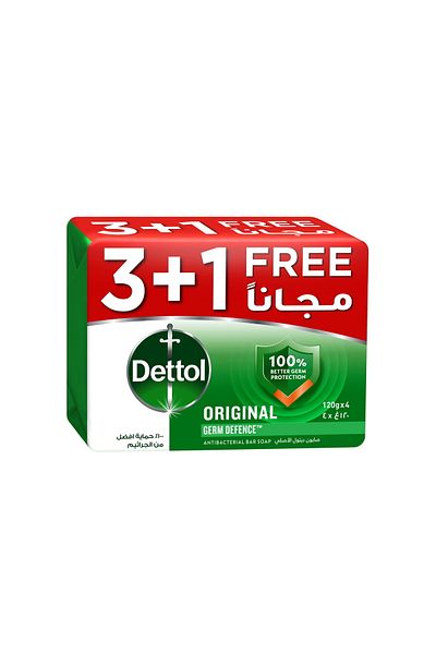 Dettol Original Anti-Bacterial Soap 4 x 120 g