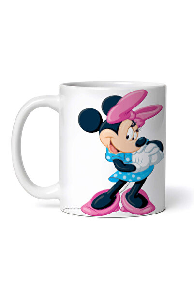 OEM Cană albă personalizată, Disney Minnie fericită, INOVATIX®. 330ml
