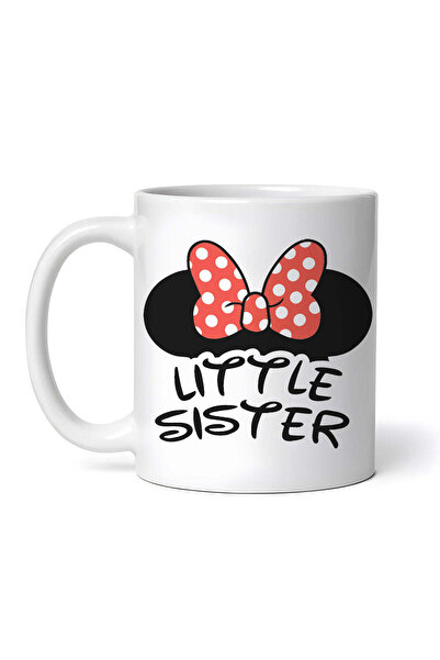 OEM Cană albă personalizată, sora mai mică Disney Minnie, INOVATIX®. 330 ml