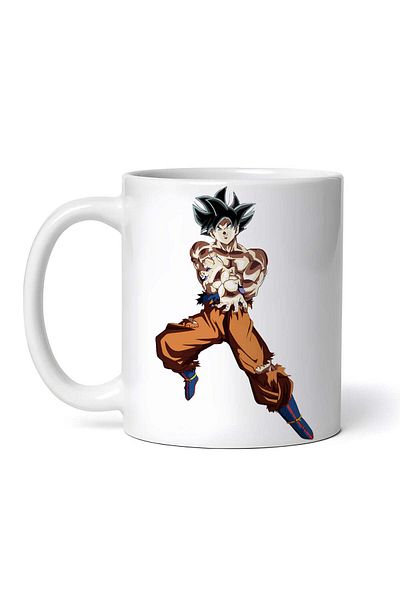 OEM Cană albă personalizată, Dragon Ball Goku ultra instinct 11, INOVATIX®. 330 ml