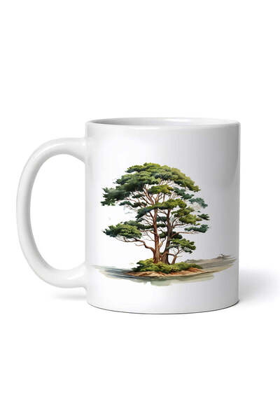 OEM Cană albă personalizată, familie de copaci, INOVATIX®. 330ml