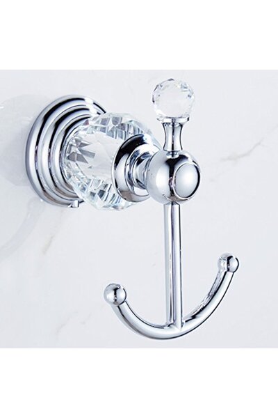 Blackswan Design Set accesorii baie, Blackswan, Tip M10, 4 piese, model crom cu elemente din sticla, 60 cm