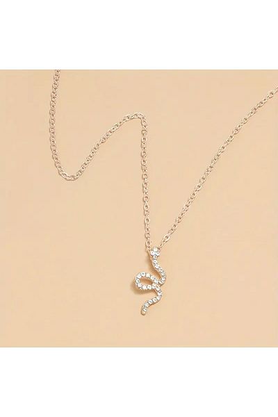 Ayzen snake necklace with stones