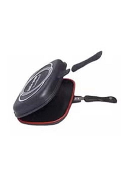 HOME MASTER مقلاة مزدوجة الجوانب مقاس 40 سم بمقابض عازلة للحرارة