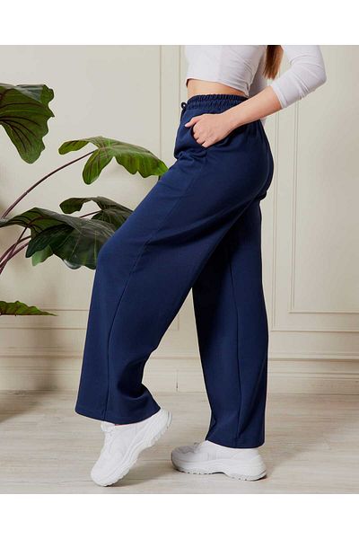 Jack Morino Oversize Doubleface Interlock Palazzo Trousers