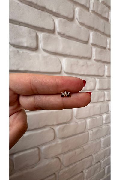 alysa jewelry Surgical Steel Stylish Elegant Flower Piercing