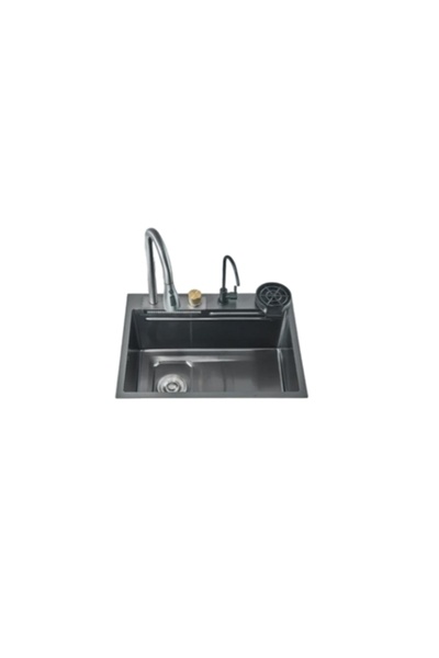 Blackswan Design Multifunctional kitchen sink set, faucet and accessories, Bl...