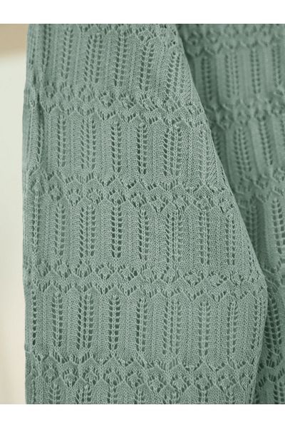 Modamorfo Openwork Patterned Spring Cardigan -Mint