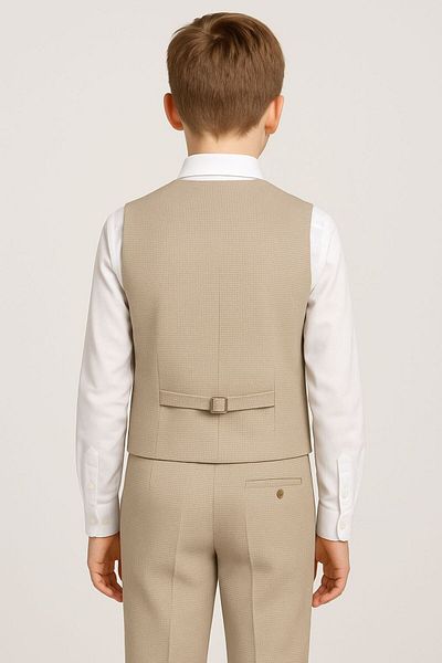 SIRRI Boys' 4-Piece Classic Vest Set – Simple and Stylish Style (Ages 2-13)
