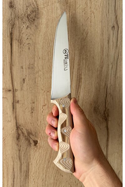 ATAK KASAP BIÇAĞI - Probisa Serisi - İsim Yazdırma - Kahverengi Verzalit Sap