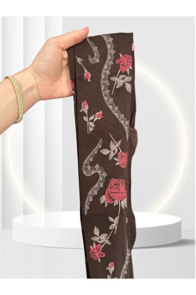 İntive Lingerie Сиви винтидж чорапогащи Alya с флорални и дантелени шарки, 40 Den (произведени в Италия)