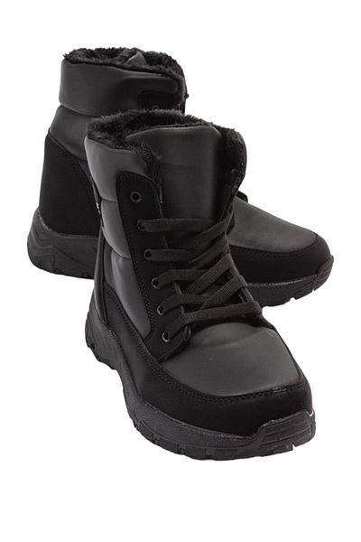 Liger Αθλητικές μπότες χιονιού Cold Proof Fur Inside ΜΑΥΡΟ