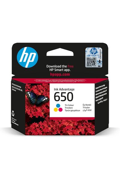 HP 650 Tri-color Original Ink Cartridge (CZ102AE)