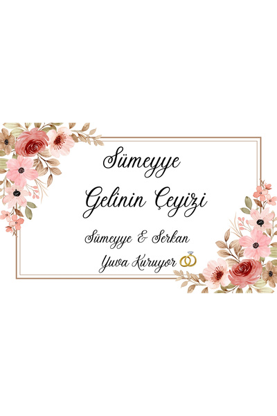 Online Çeyiz Kolisi Üzerine Etiket Gelin Bohçası