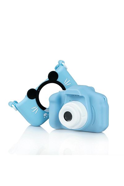 BaoBao Aparat Foto Copii BaoBao 2MP Ecran 2Inch Jocuri Integrate Baterie 1000mAh Albastru