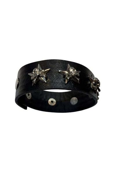 Metal Giyim Skull Star Detailed Bracelet