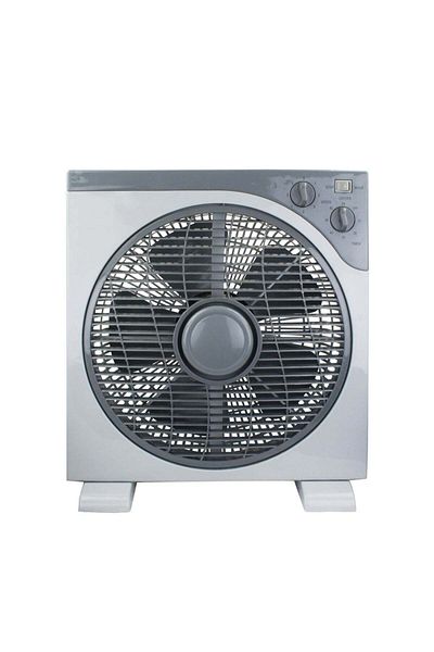 DLC Table Fan With Timer, 5 PP Blades, 3 Speeds, Rotating Grill, 60-Min Timer, Energy-Efficient, Chi