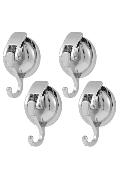 Choice Silver 4PCS 2Pcs Suction Cup Hooks for Shower Heavy Duty Vacuum Shower...