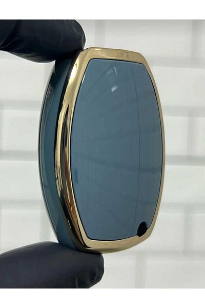 GMA KEYS Luxury Mercedes Benz 2001-2016 Be Type Nano Key Case Cover Gray Gold Gold Color
