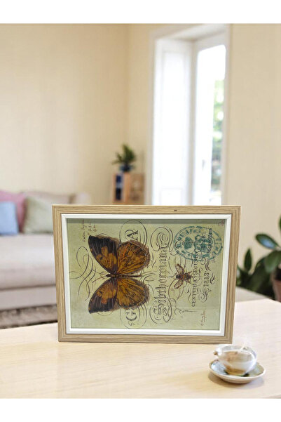 CİHO 15×20 cm Glass Wooden Decorative Contrast White Detailed Photo / Memory Frame