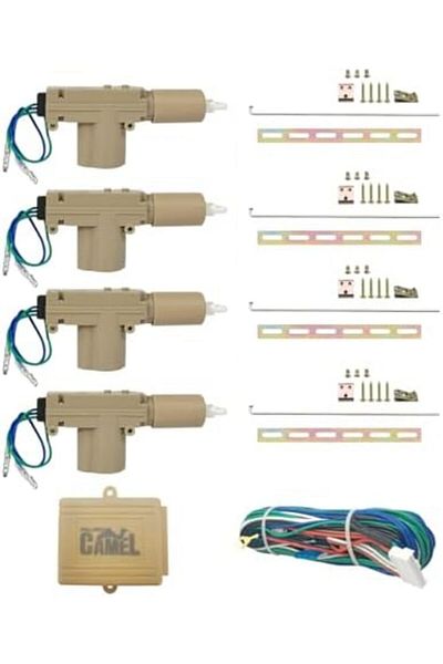Generic Camel Rt10199 Universal Central Door Locking System - 4 Actuators, Vehicle Security Kit