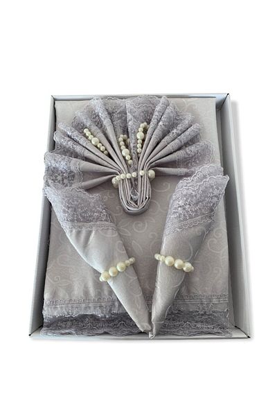 Cardea Home Collection Kdk Tablecloth Set 26 Pieces for 12 People