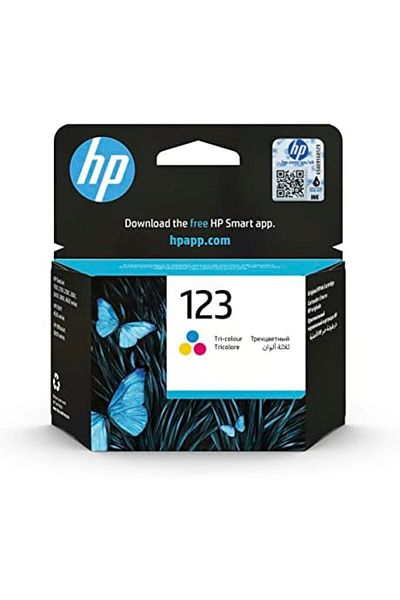 HP خرطوشة حبر HP 123 ثلاثية الألوان الأصلية - F6V16AE